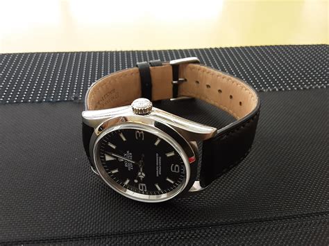 rolex leather strap 36mm|authentic rolex leather strap.